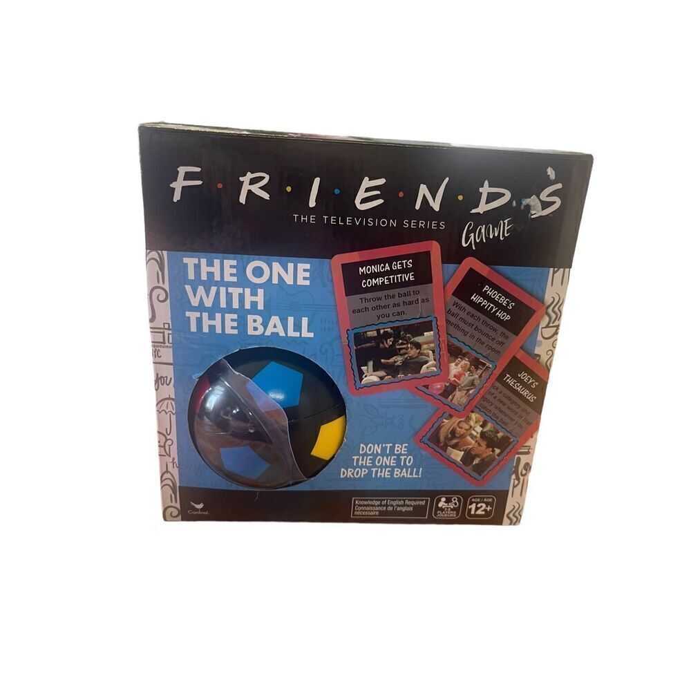 NWT Spin Master Ltd Black Blue Unisex The One With The Ball Game Friends OS